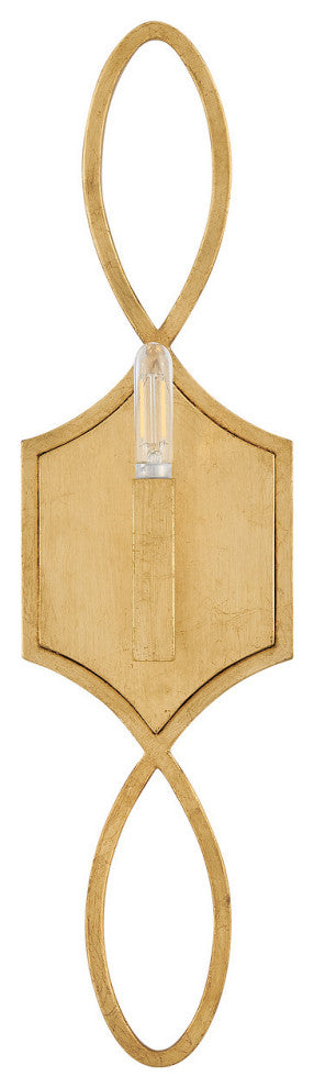Hinkley Leona Large Sconce, Distressed Brass