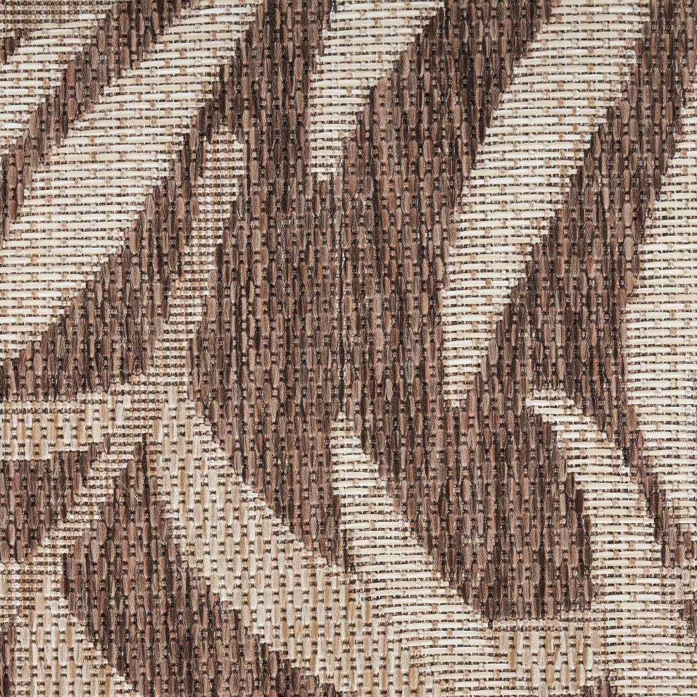 Nourison Garden Oasis 10' x 14' Mocha Tropical Rug