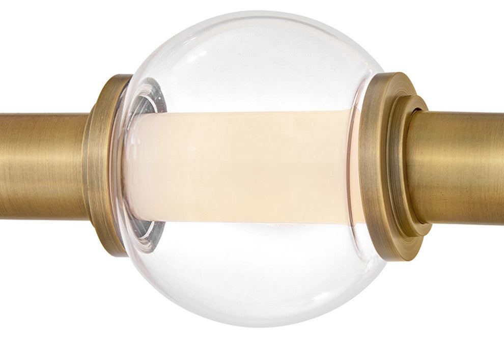 Hinkley Saxon Large Chandelier, Lacquered Brass