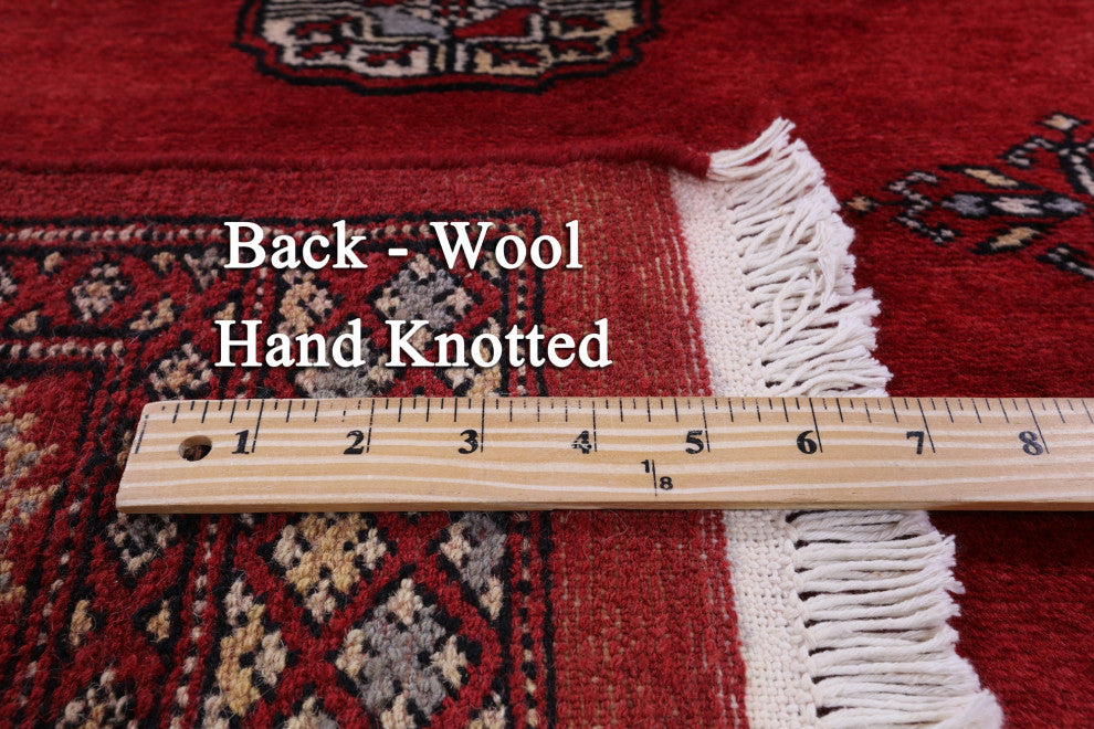 4' 1" X 6' 2" Silky Bokhara Handmade Wool Rug - Q13795