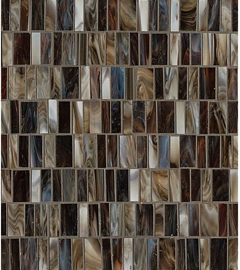 Retrospect 12"x13" Glass Random Pattern Mosaic, Empire Blend