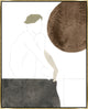 36x45 Sepia Mood V, Framed Artwork, Gold