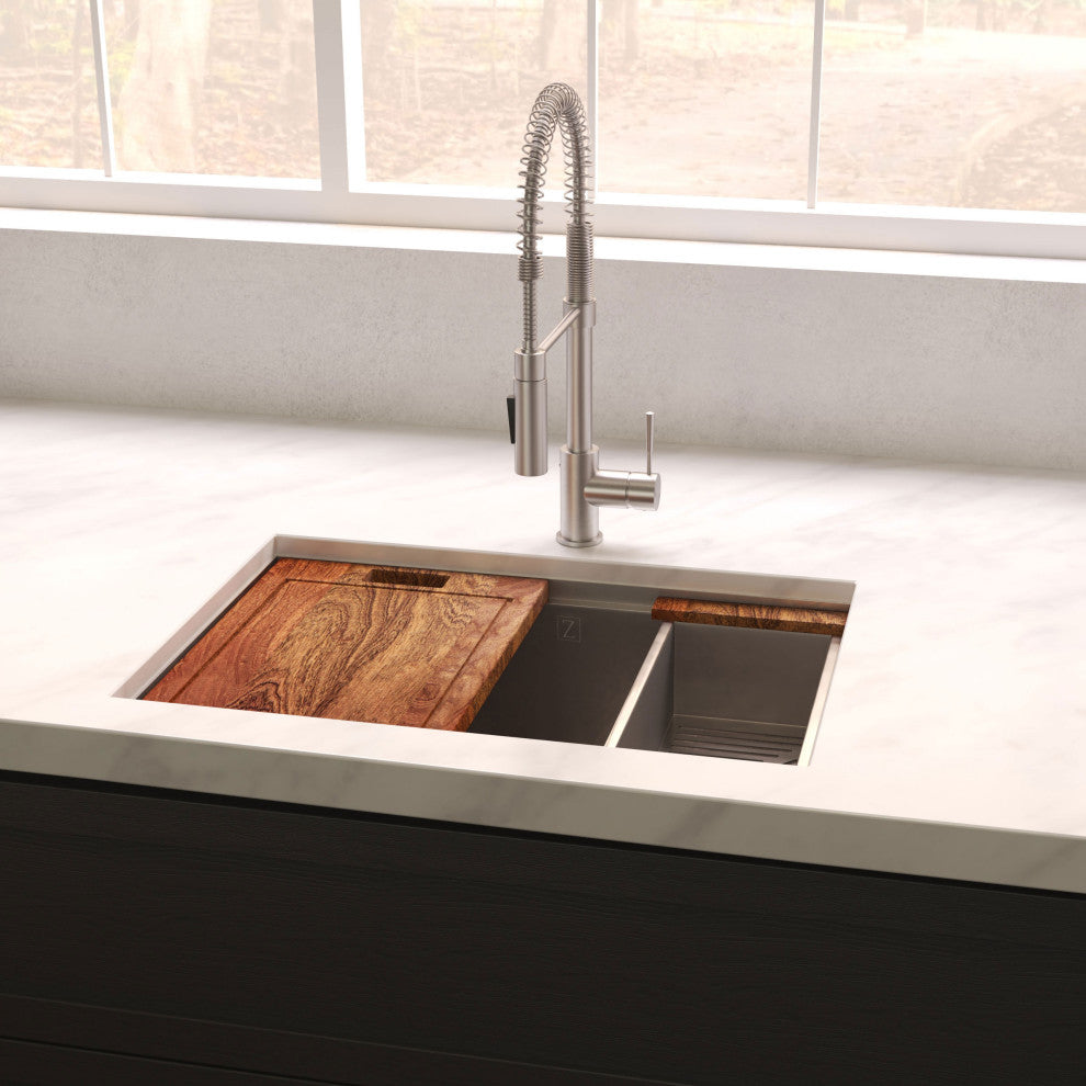 33" Garmisch Undermount Fingerprint Resistant Stainless Steel Kitchen Sink