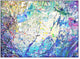 Bethel International JA86HG6060C Wall Art, Blue and Red and Black