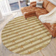 Indoor/Outdoor Seabreeze SZ12 Beige Machine Washable 8' x 8' Round Rug
