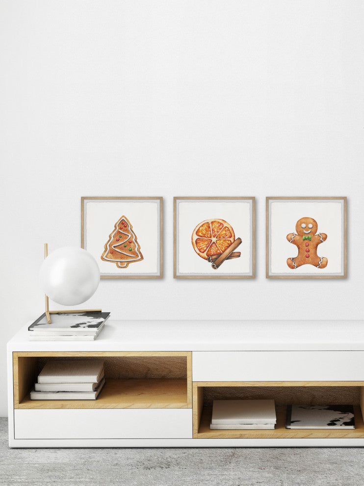 Best Christmas Cookies Triptych, 3-Piece Set, 32x32 Panels, 32x32