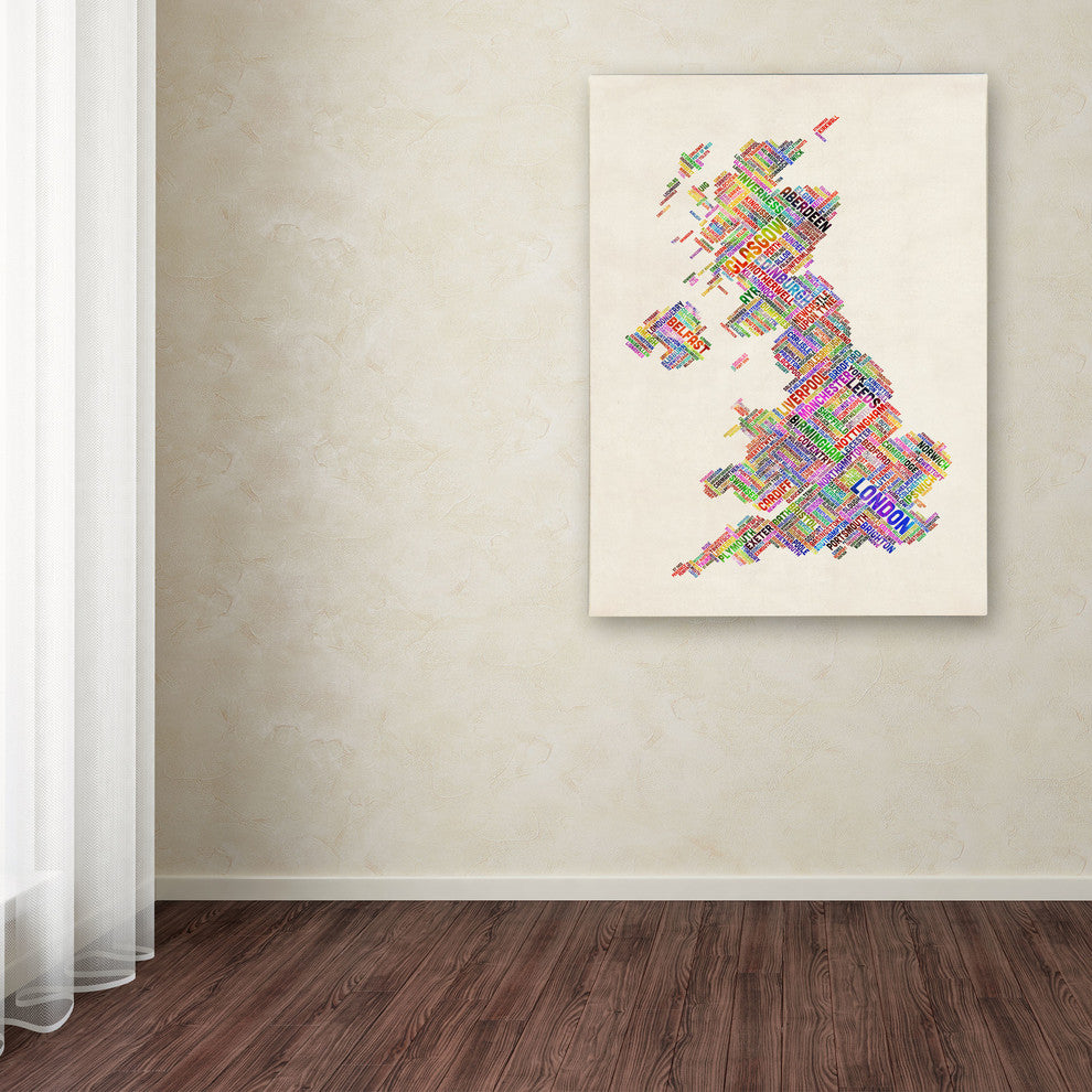'United Kingdom I' Canvas Art by Michael Tompsett