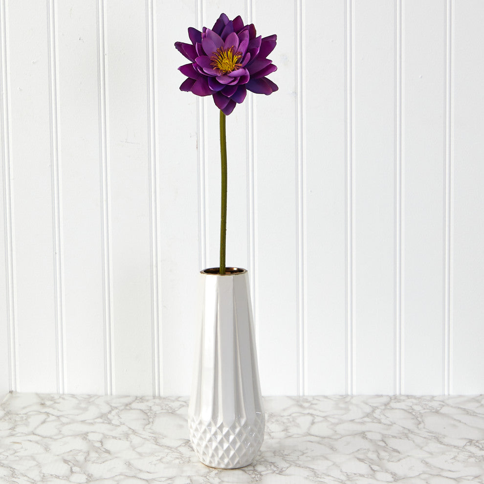 28" Lotus Artificial Flower, Set of 4