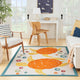 Nourison Aloha 6' x 9' Teal Multi Coastal, Nautical & Beach Area Rug