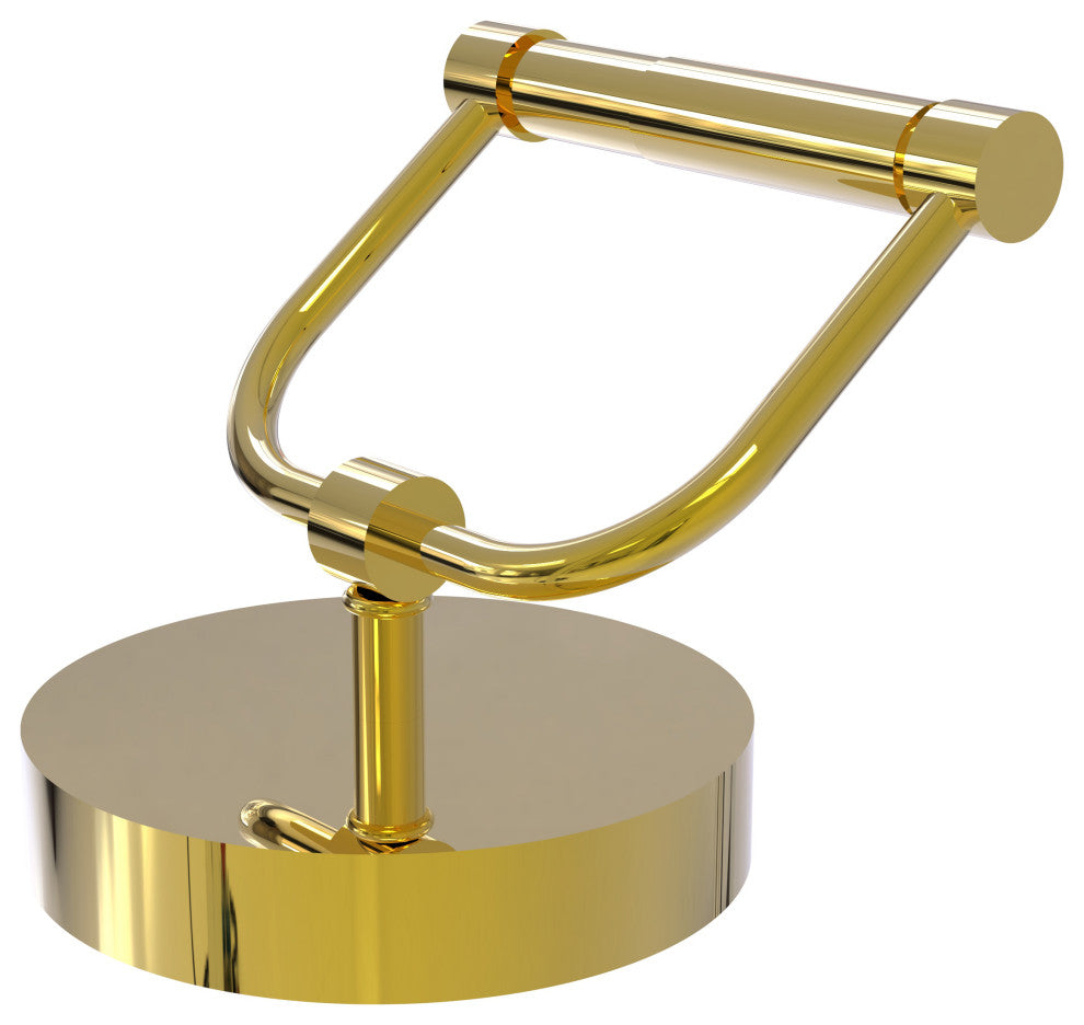 Vanity Top Toilet Tissue Holder, Polished Brass