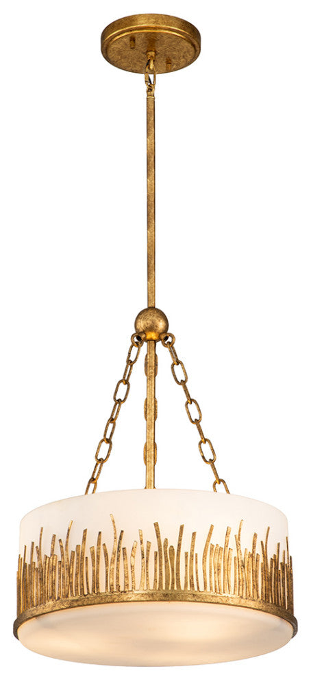 Sawgrass Medium Pendant in Gold Leaf