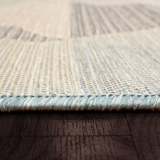 Newport Blue And Ivory Area Rug, 2'2"X7'7"