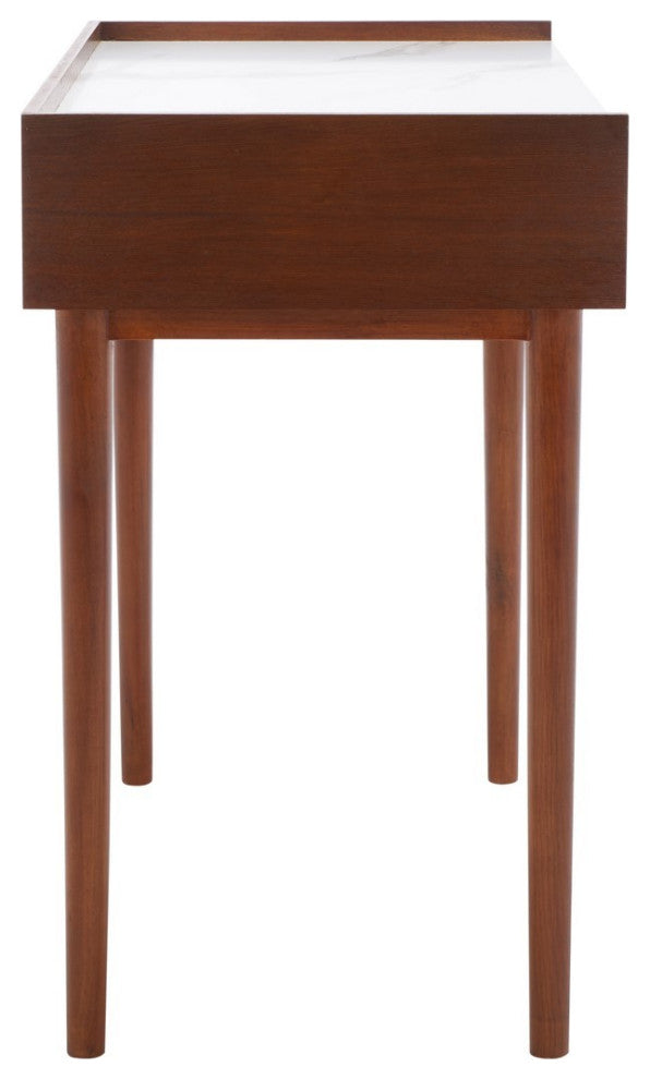 Safavieh Henley 2 Drawer Desk, White Marble