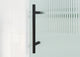 Galaxy 60"x60" Frameless Glass Sliding Bathtub Doors, Matte Black, Left