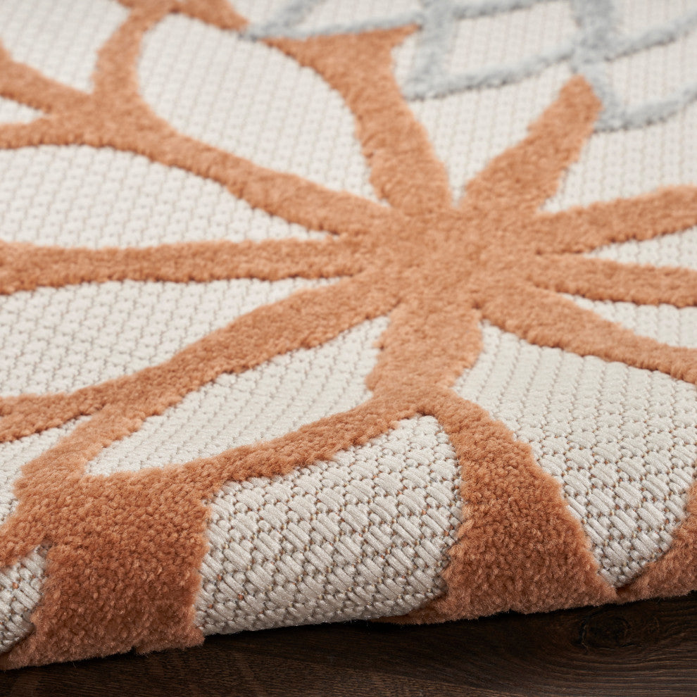 Nourison Aloha 9' x 12' Ivory Multicolor Outdoor Area Rug
