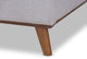 Erlend Mid-Century Modern Grayish Beige Queen Size Platform Bed