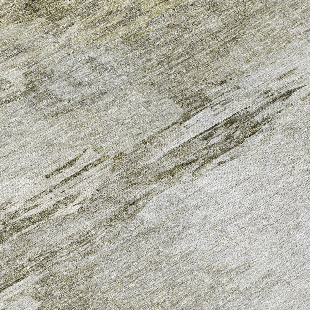 Machine Washable Indoor/Outdoor Chantille ACN595 Taupe 2'6" x 3'10" Rug