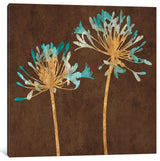 "Teal Bloom II" by Erin Lange, Canvas Print, 26"x26"