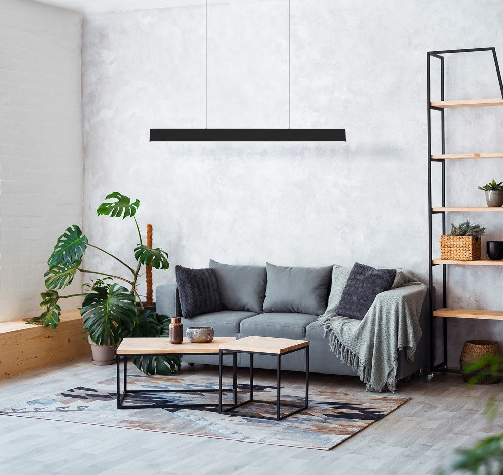 Climene LED Linear Pendant Matte Black Matte Black