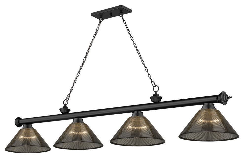 Zlite 2306-4MB-ARS 4-Light Billiard, Smoke