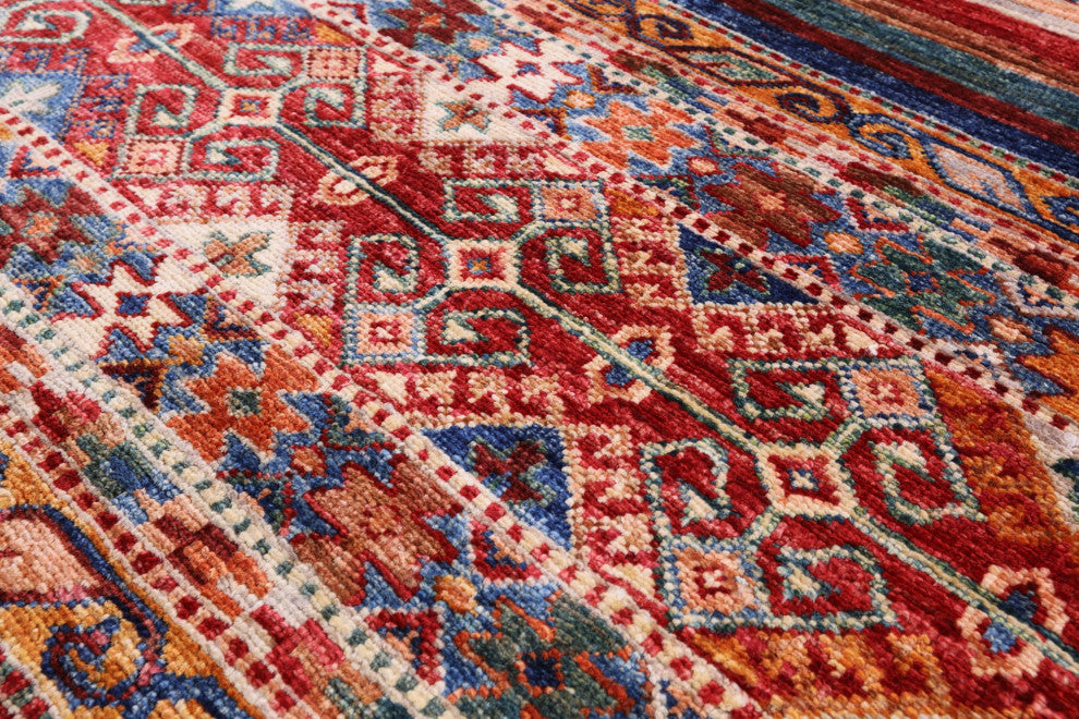 2' 8" X 9' 10" Khorjin Super Kazak Handmade Runner Rug Q7491