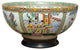Chinese Rose Canton Porcelain Bowl With Base 14"