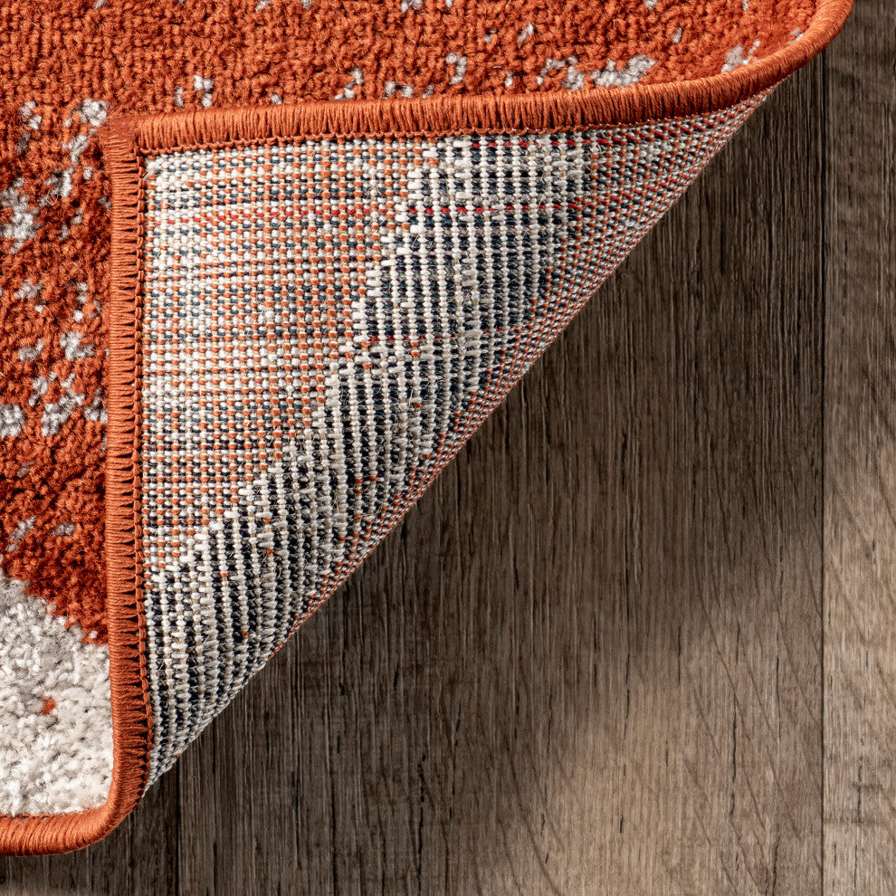 Nuloom Thigpen Contemporary Area Rug, Dark Orange 4'x6'