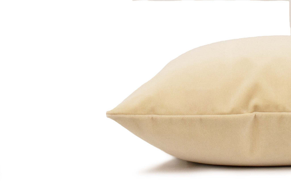 Brie Velvet Cushion Cover, 13" X 18"