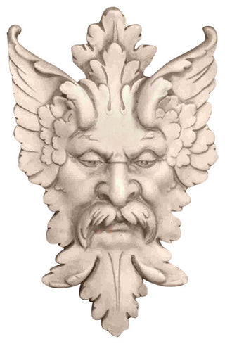 Michelangelo'S Florentine Man: Greenman Wall Sculpture - Medium