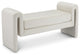 Sloan Velvet Upholstered Bench, Cream, 51" Wide