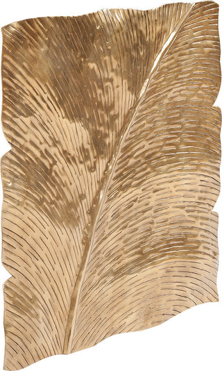 Howard Elliott Square Leaf Wall Decor Antique Gold Medium