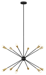 Jax Large Chandelier, Midnight Black