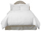Pointehaven 620TC Long Staple Cotton Euro Shams, Set Of 2, White