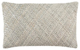 Safavieh Shelby Cowhide 12"X20" Pillow, White