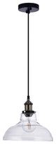 Lazzur Blavet 1 Light 11" Matte Black Pendant
