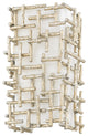 Fredrick Ramond Farrah Two Light Sconce, Silver Leaf