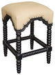 Abacus Counter Stool, Hand Rubbed Black