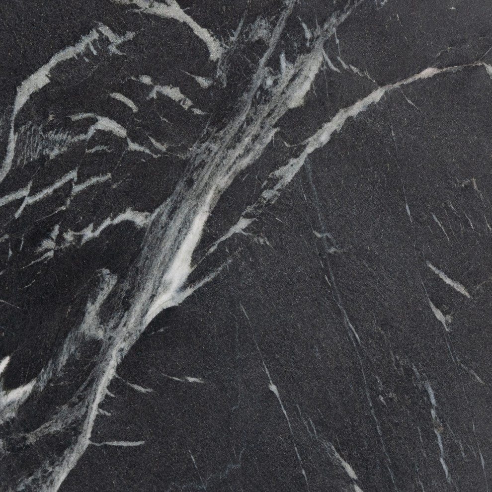 Marble Lazy Susan-Polished Black Marble