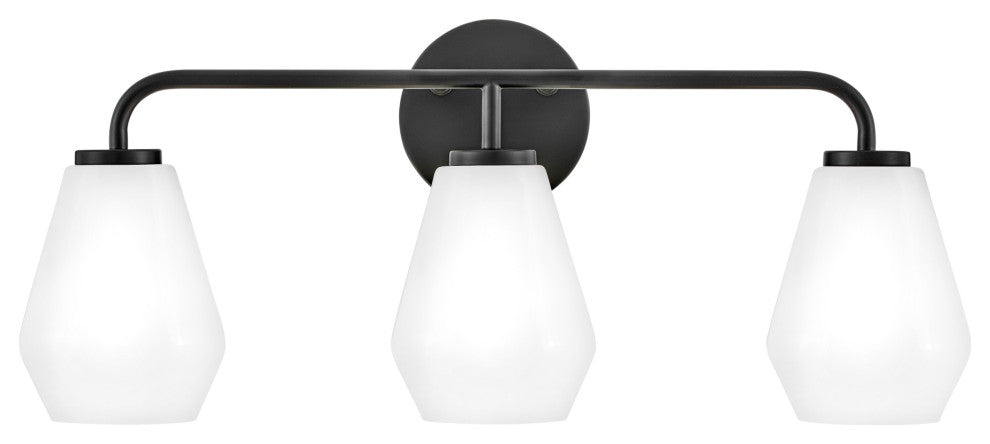 Lark 85503 Gio 3 Light 24"W Vanity Light - Black