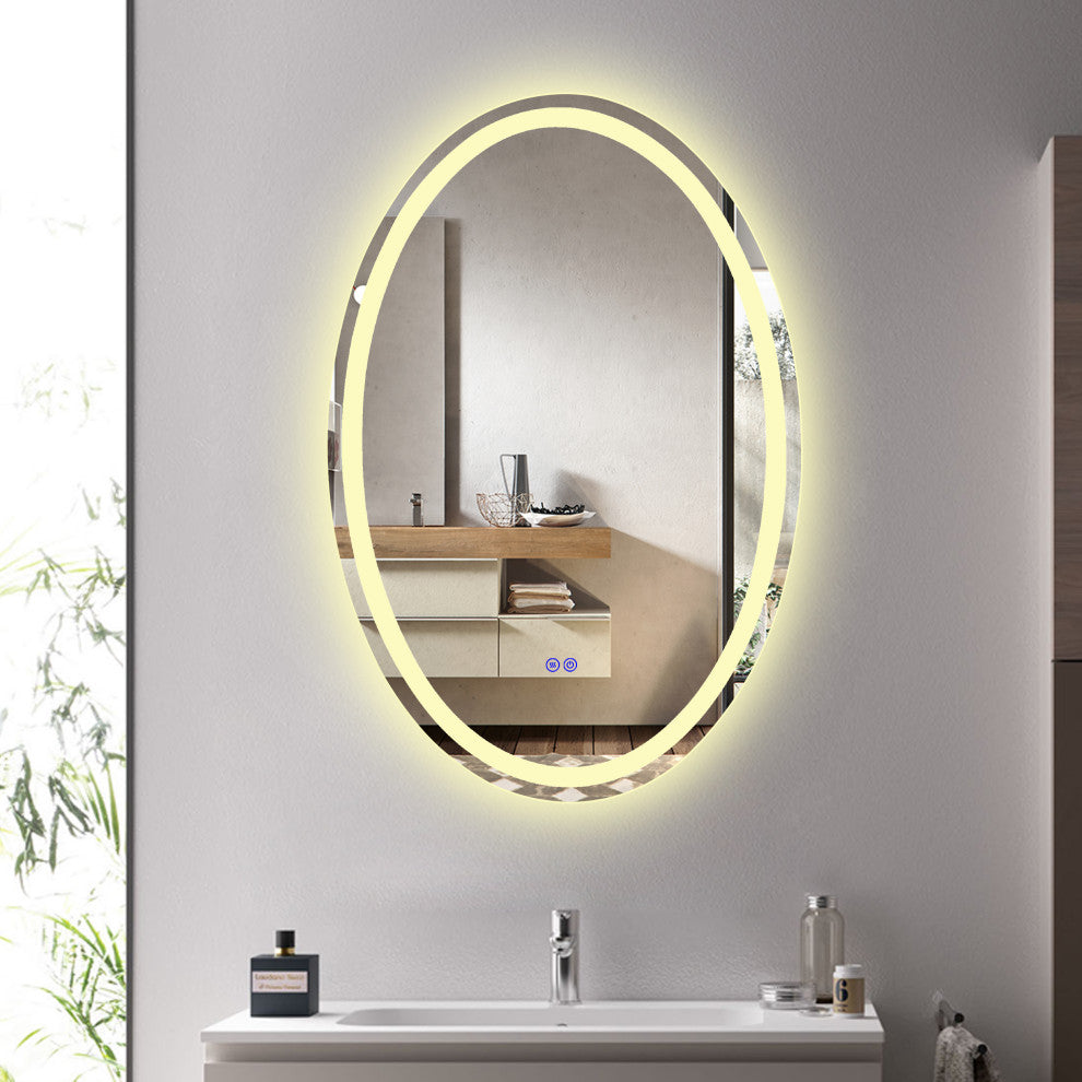 CHLOE Lighting LUMINOSITY Oval TouchScreen LED Mirror