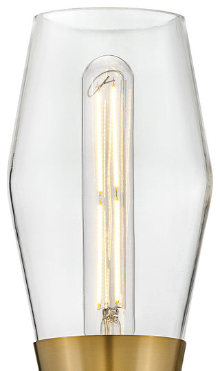 Lark Livie 22" Tall Wall Sconce, Lacquered Brass + Polished Nickel