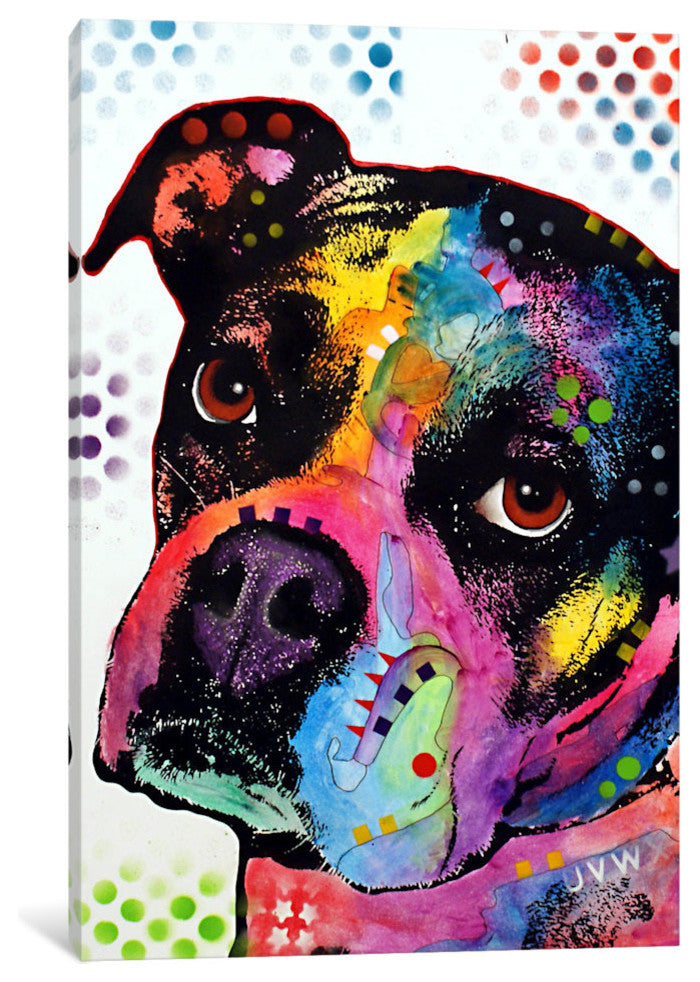 "Young Boxer Gallery" by Dean Russo, 18x12x1.5"