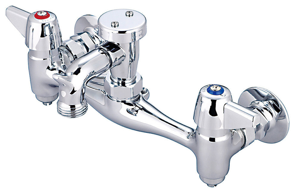 Central Brass Two Handle Wallmount Service Sink Faucet