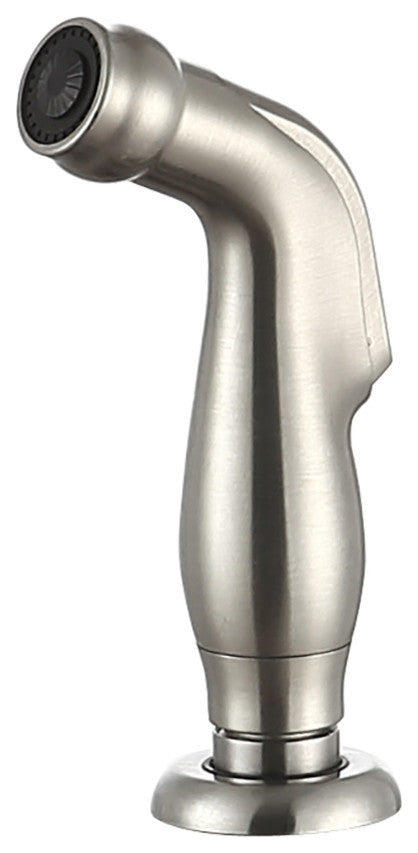 Highland Single Handle Standard Kitchen Faucet, Side Sprayer, Brushed Nickel