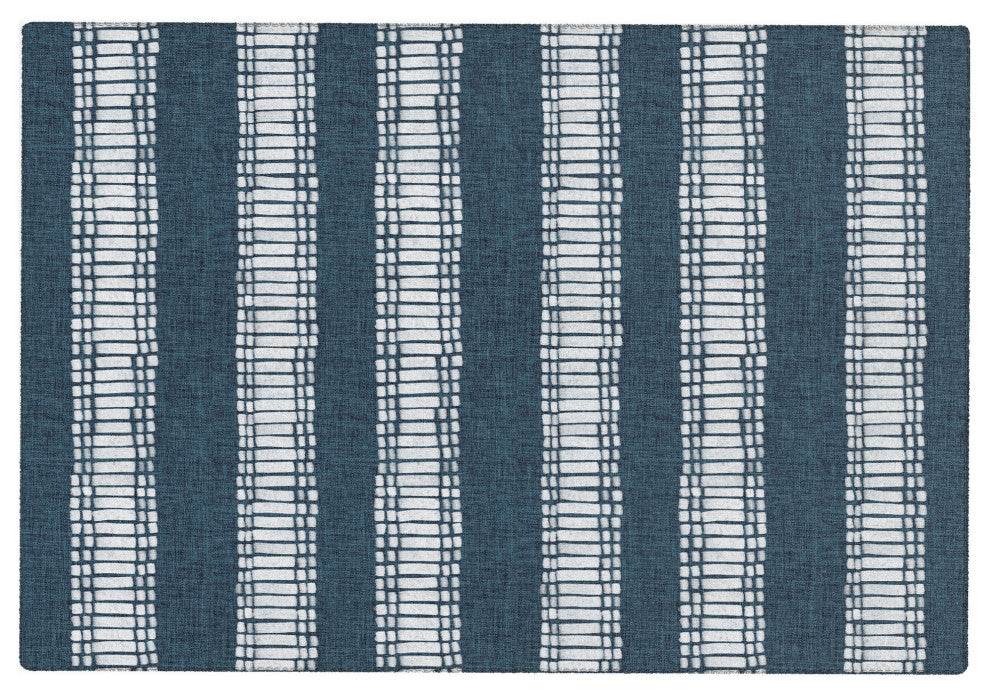 Schatzi Brown Boho Mesa 2 Blue Area Rug