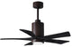 Matthews Fan Patricia-5 With Kit, Textured Bronze, 42", Matte Black