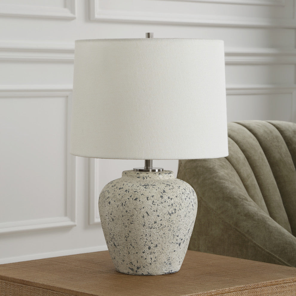 Uttermost Rupture Aged Ivory Table Lamp