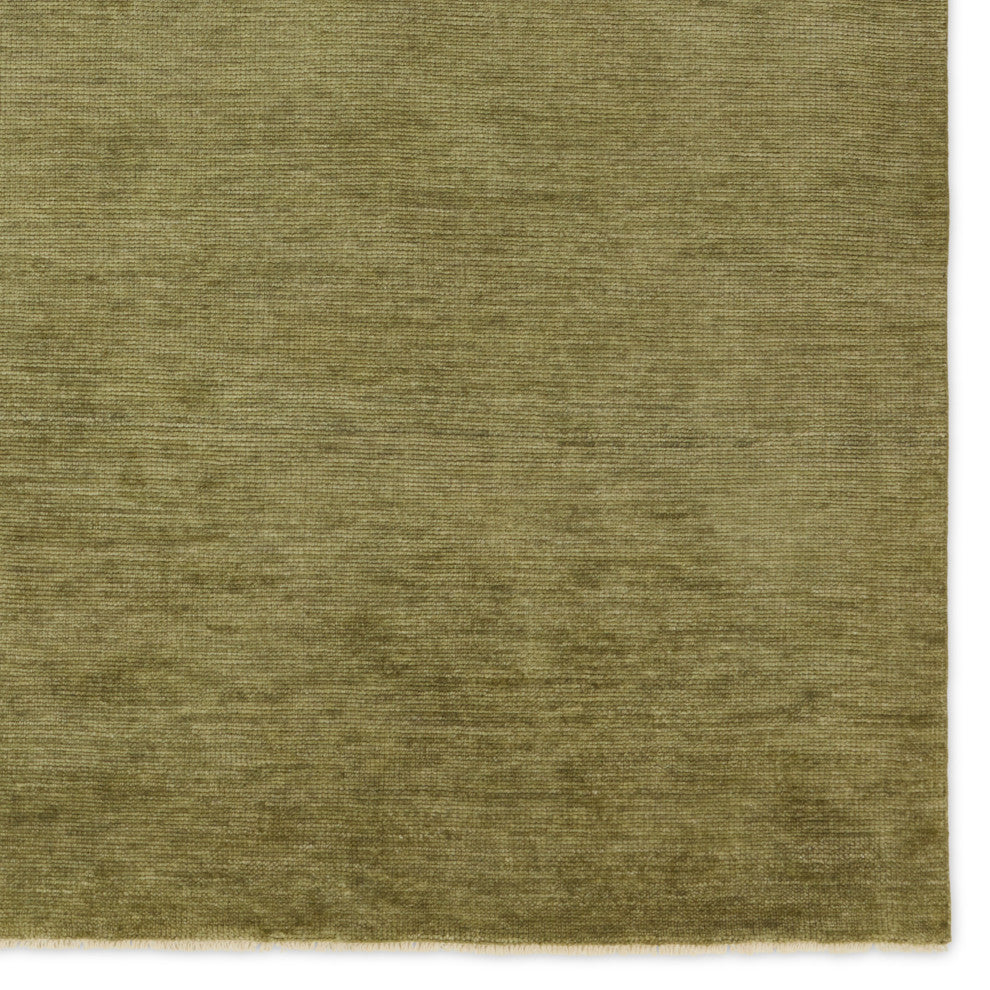 Jaipur Living Origin Knotted Solid Area Rug, Green, 8'x10'