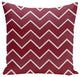 Holiday Brights Collection Geometric Pillow, Cranberry Mulled Wine, 16"x16"