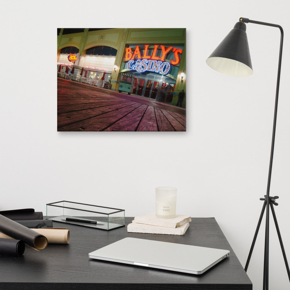 Low on the Boards Night Photography Canvas Wall Art Print, 16" X 20"
